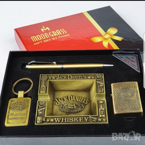 мъжки подаръчен комплект Jack Daniels запалка ключодържател пепелник, снимка 5 - Подаръци за мъже - 27252818