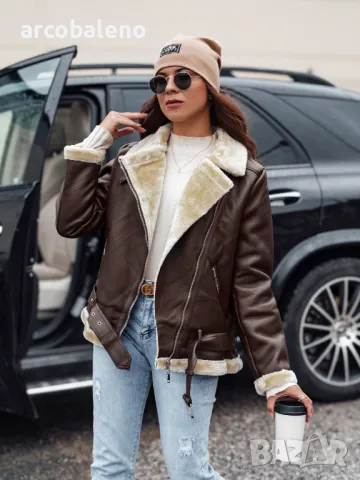 NORFDIMA Дамско кожено яке (кожух), 4цвята , снимка 15 - Якета - 47579984