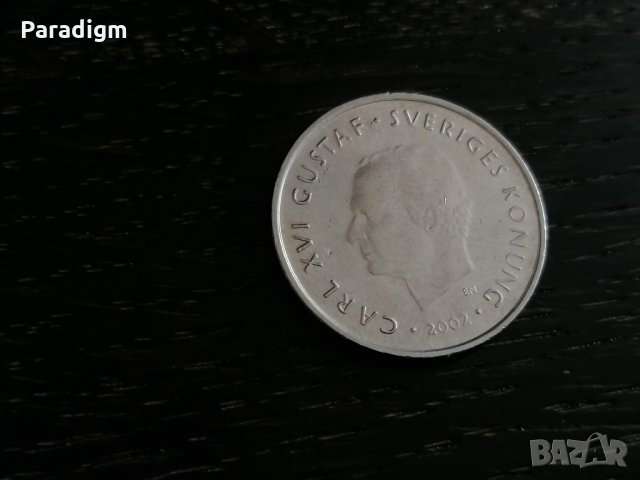Mонета - Швеция - 1 крона | 2002г., снимка 2 - Нумизматика и бонистика - 27227712