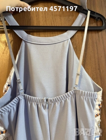 Ефектна синя рокля , снимка 3 - Рокли - 52837129