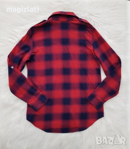Дамска карирана риза Zara размер XS, снимка 7 - Ризи - 43308283