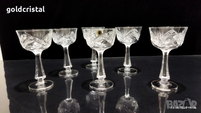 кристални чаши , снимка 2 - Антикварни и старинни предмети - 51473785