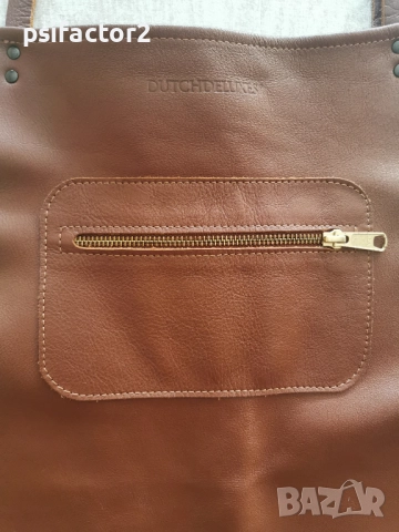 Луксозна кожена престилка Dutchdeluxes за ножари, бижутери и готвачи, снимка 5 - Други - 52447144