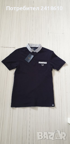 Fred Perry Pique Cotton Slim Fit Mens Size S НОВО! ОРИГИНАЛ! Мъжка Тениска!