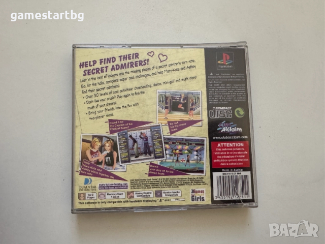 Mary-Kate & Ashley Crush Course за PS1, снимка 2 - Игри за PlayStation - 51578131