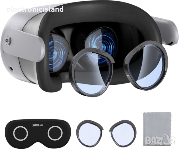 Комплект VR аксесоари HNSMART за Meta Quest 3S защита против замъгляване филтриране на синя светлина