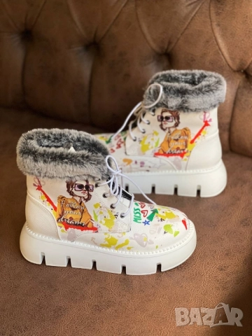 дамски боти с пух , снимка 7 - Дамски боти - 51436869