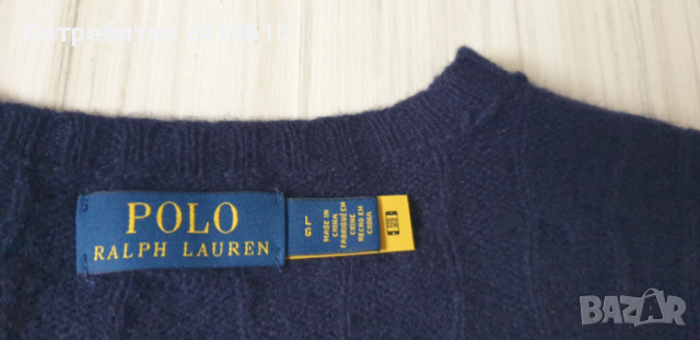 POLO Ralph Lauren Cable Wool / Knit Mens Size L НОВО! ОРИГИНАЛ! Мъжки Пуловер!, снимка 4 - Пуловери - 52584451