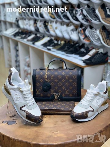 Дамски комплект спортни обувки портфейл и чанта Louis Vuitton код 24