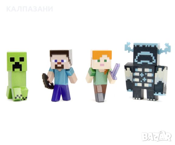 Комплект фигури Minecraft, 4 броя, 6 см 253262001, снимка 2 - Фигурки - 43006796