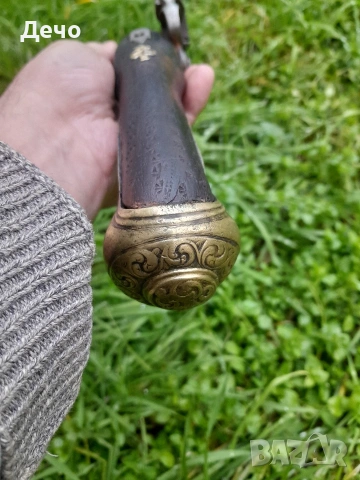 Стар Балкански Османски кремъчен Пищов Кремъклия Работещ механизъм, снимка 4 - Антикварни и старинни предмети - 53159347