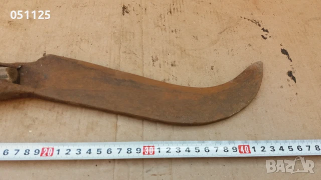 отличен кован възрожденски косер, секира сатър , снимка 11 - Антикварни и старинни предмети - 50588750