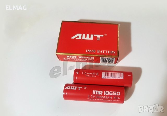 ЛИТИЕВО–ЙОННА (Li-Ion)АКУМУЛАТОРНА БАТЕРИЯ  тип: 18650-3000mAh, снимка 4 - Друга електроника - 43662803