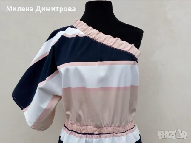 Дълга асиметрична рокля с кимоно ръкав, снимка 12 - Рокли - 50066165