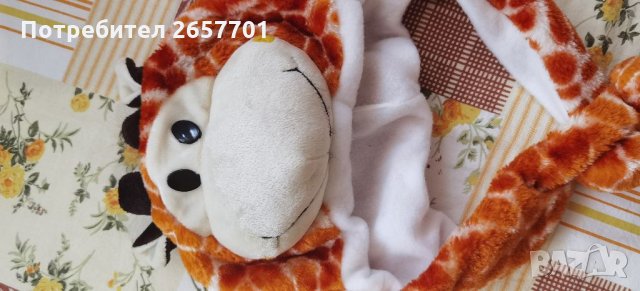 Уникална шапка жирафче, снимка 1 - Бебешки шапки - 33366187