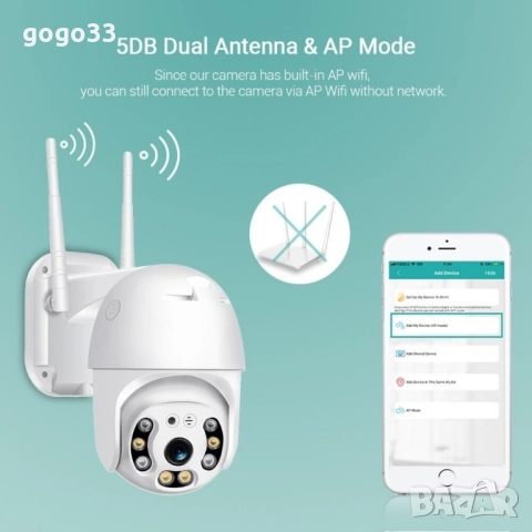 безжична камера , снимка 6 - IP камери - 51528033