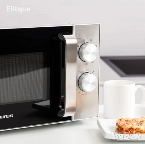 Микровълнова с грил Taurus Elegance Grill – равномерно затопляне и златиста коричка за всяко ястие, снимка 8 - Микровълнови - 53471803