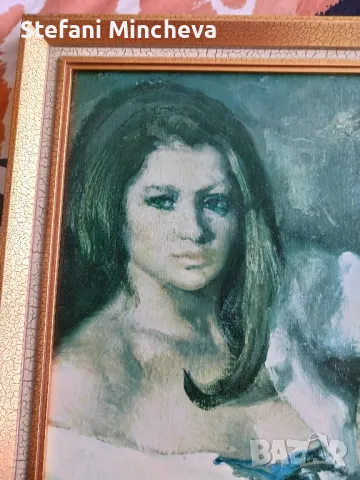 Уникална картина на Freixas Vivo на платно със уникална рамка 52/46см, снимка 3 - Антикварни и старинни предмети - 50217158