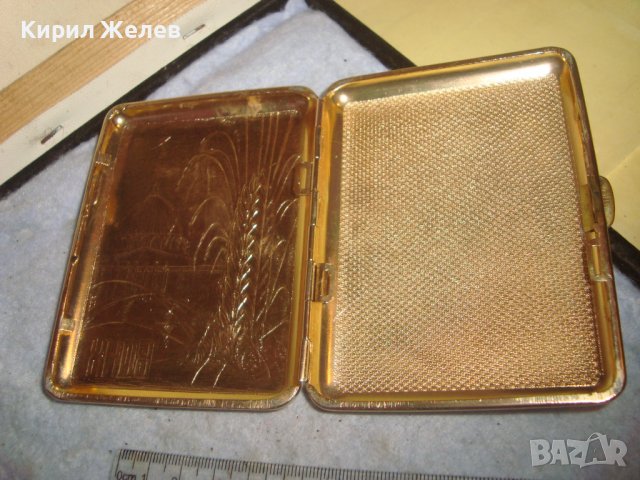 ВДНХ - Стара СССР ПОЗЛАТЕНА ОРНАМЕНТИРАНА РЯДКА КОЛЕКЦИОНЕРСКА РЕТРО ТАБАКЕРА 24499, снимка 3 - Колекции - 38289076