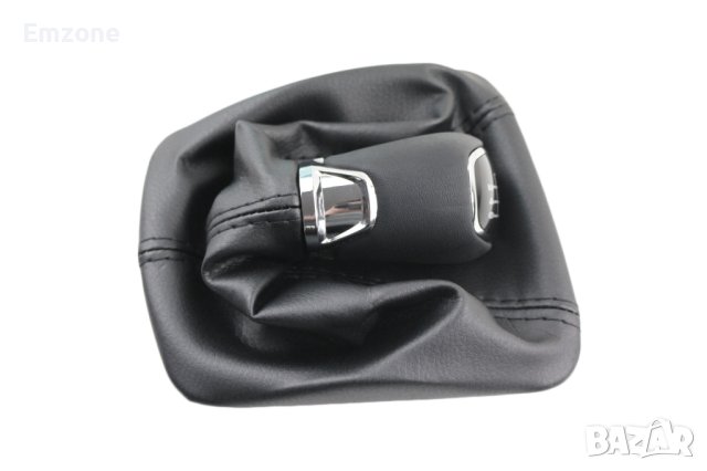 Кожена топка с маншон за скоростен лост за Шкода Skoda Octavia 2 2004-2011 с 5/6 ск., снимка 6 - Аксесоари и консумативи - 43178768