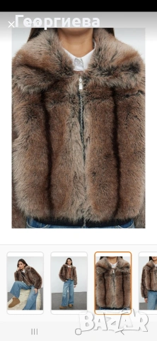 Дамско пухено якенце , снимка 5 - Якета - 53140348