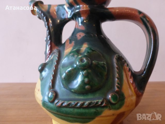 Керамична стомна крондир павур Троянска керамика, снимка 6 - Антикварни и старинни предмети - 43011252