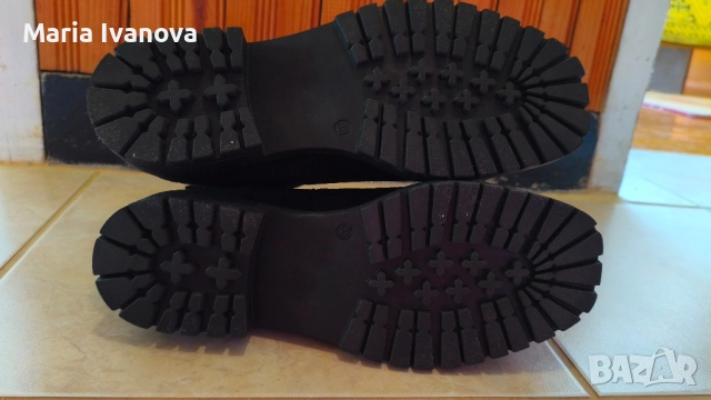 Велурени боти ABOUT YOU 38 номер , снимка 2 - Дамски боти - 51888947