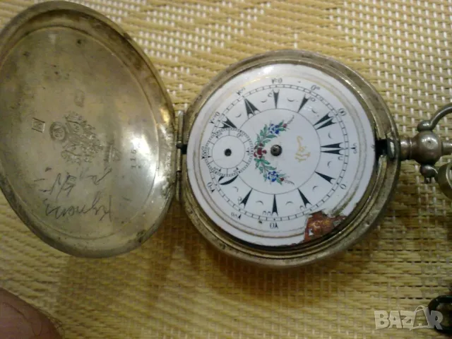 СРЕБЪРЕН ТУРСКИ ДЖОБЕН ЧАСОВНИК, снимка 2 - Антикварни и старинни предмети - 49430743