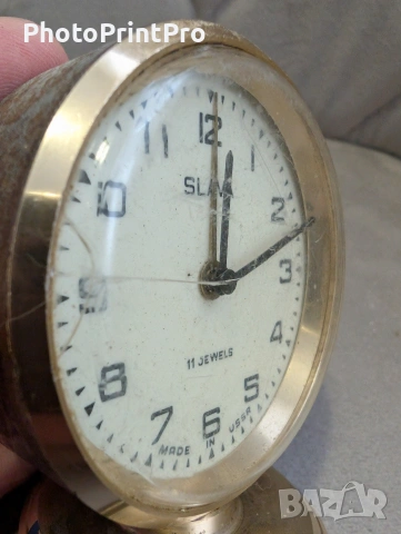 Лот от три автентични механични будилника "Слава", снимка 2 - Антикварни и старинни предмети - 53054236