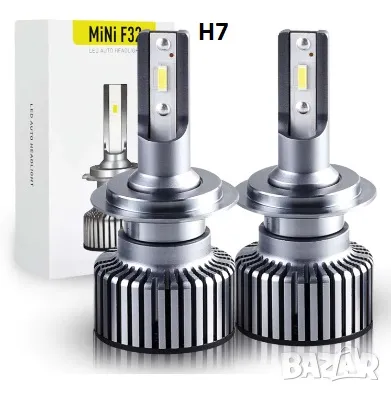 LED крушки F32 MINI за фарове халогени H1 H3 H4 H7 H11 HB3 HB4, снимка 4 - Аксесоари и консумативи - 48687204