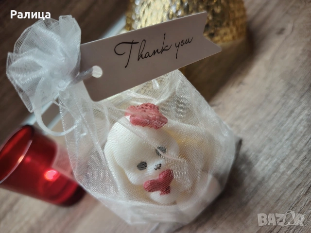 Ароматна свещ - зайче. Подарък за всеки повод, снимка 2 - Декорация за дома - 53449154