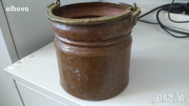 Медно бакърче , снимка 4 - Антикварни и старинни предмети - 39196988