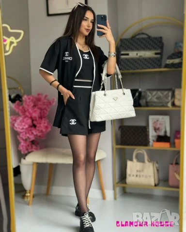 Дамски сет от 3 части Chanel, снимка 3 - Комплекти - 50635789