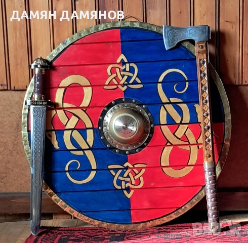 Нормандски щит-дървен, снимка 4 - Други ценни предмети - 52104714