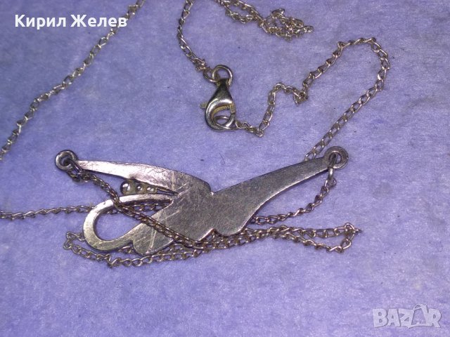 ПРЕКРАСНО ЕФИРНО СРЕБЪРНО КОЛИЕ СРЕБРО 925 ФИНА БИЖУТЕРСКА МАЙСТРОСКА ИЗРАБОТКА 40023, снимка 15 - Колиета, медальони, синджири - 43221561