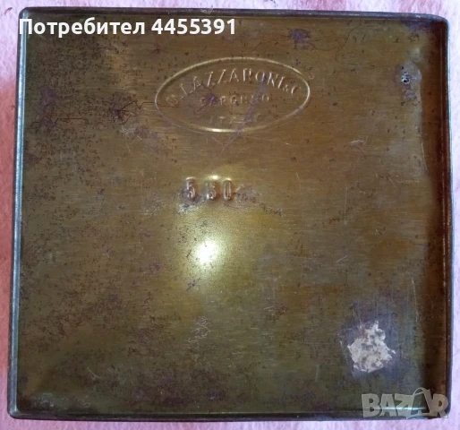 Стара бонбонова кутия Lazzaroni. Италия, снимка 2 - Други ценни предмети - 50943451