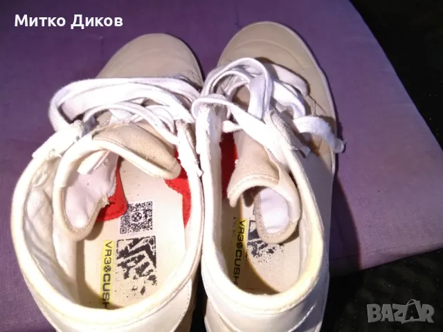 Кецове VANS оригинал бежови високи като нови US-10 UK-9 №43 стелка 28см , снимка 8 - Кецове - 49923321