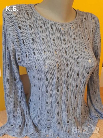 Мрежеста блуза р-р M, снимка 2 - Блузи с дълъг ръкав и пуловери - 32643433
