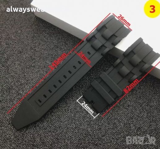 Каишки за часовници INVICTA / ИНВИКТА - ARMANI и ДРУГИ МАРКИ - Силиконови / Каучукови - ЧИСТО НОВИ!!, снимка 4 - Каишки за часовници - 28209561