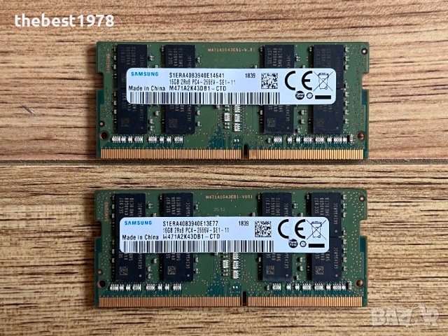 16GB/32GB DDR4 2666MHz Samsung`Рам Памет За Лаптоп
