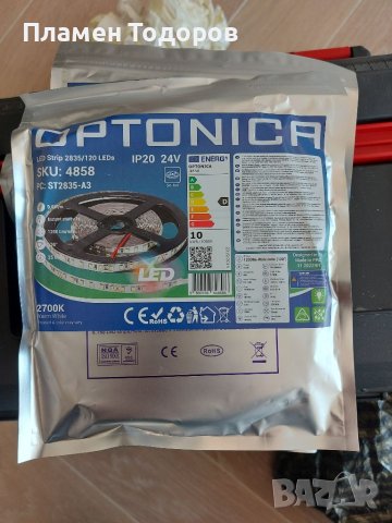 LED лента Optonica 24 v, снимка 1 - Лед осветление - 40833383