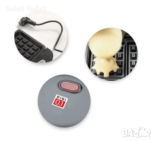 Мини гофретник, Ø16см, снимка 2 - Гофретници - 49053904