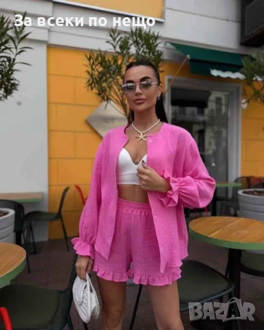 Дамски Летен Сет От Две Части - Налични Различни Цветове Код A670, снимка 3 - Комплекти - 50677278