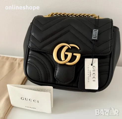 Дамска чанта GUCCI - Естествена кожа , снимка 3 - Чанти - 49737138
