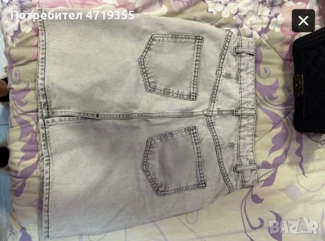 Дънкова пола, снимка 2 - Поли - 53225558