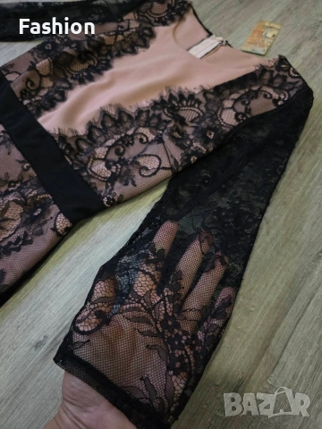 Нова рокля с дантела в цвят - розов и бордо, снимка 4 - Рокли - 53305318