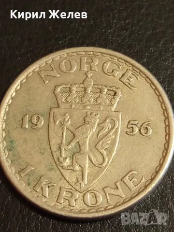Стара монета 1 крона 1956г. Норвегия рядка за КОЛЕКЦИЯ ДЕКОРАЦИЯ 31460, снимка 2 - Нумизматика и бонистика - 48939987
