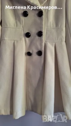 Палто в бяло, снимка 3 - Палта, манта - 48108062