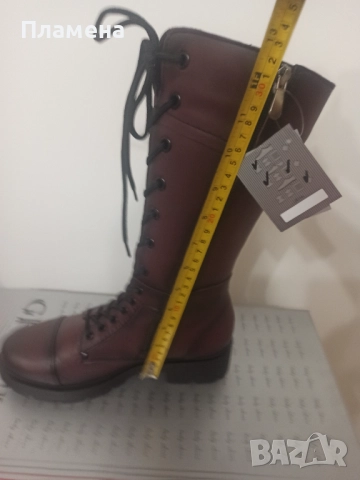 Ботуши естествена кожа 38 номер, снимка 2 - Дамски ботуши - 52512653