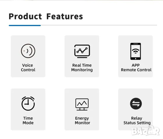 Многофункционален смарт WIFI електромер, прекъсвач, предпазител, снимка 7 - Друга електроника - 49910756